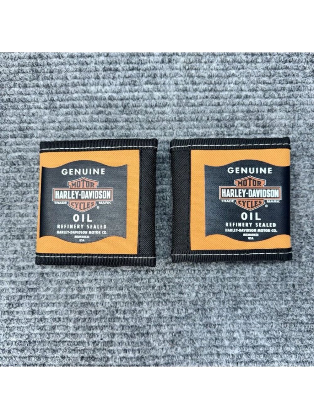 Harley Davidson Oil Can Koozie Wrap-Around Lot Of 2 Motorcycle Drink Wrap